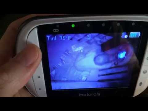 Motorola MBP36S video baby monitor in action