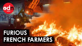 French Farmers Protest: Fires, Roadblocks, Subsidy Clash