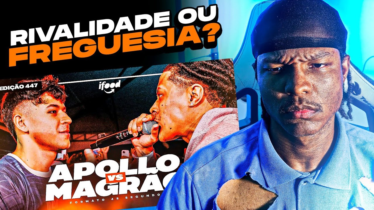 (RIVALIDADE! 🔥) APOLLO X MAGRÃO | React | SEGUNDA FASE | BDA 447 (EDIÇÃO 45 SEGUNDOS)