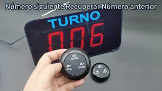 K-Q13 TURNO spanish queue call system