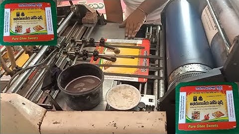 sweet box shop name printing by hamada 800 offset printing machine // sweet box shop name printing