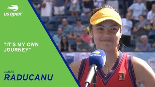 Emma Raducanu On-Court Interview | 2021 US Open Quarterfinal