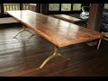 Rustic Wood Table With Metal Legs
