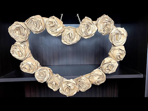 БОХО ДЕКОР сердце из крафтовых пакетов boho decor 波西米亚风装饰 arredamento ...