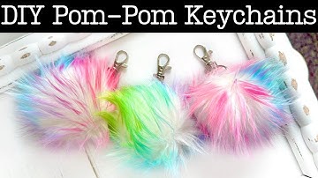 DIY Pom-Pom Keychains