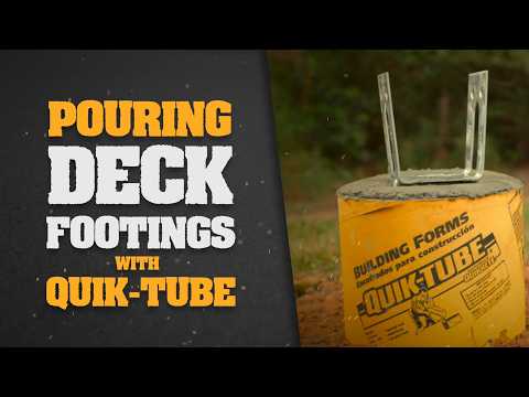QUIKRETE® How-To: Pouring Deck Footings with QUIK-TUBE®