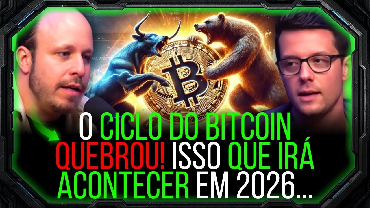CICLO DO BITCOIN QUEBROU!!! 2026 SERÁ TERRÍVEL? no Papo que Move