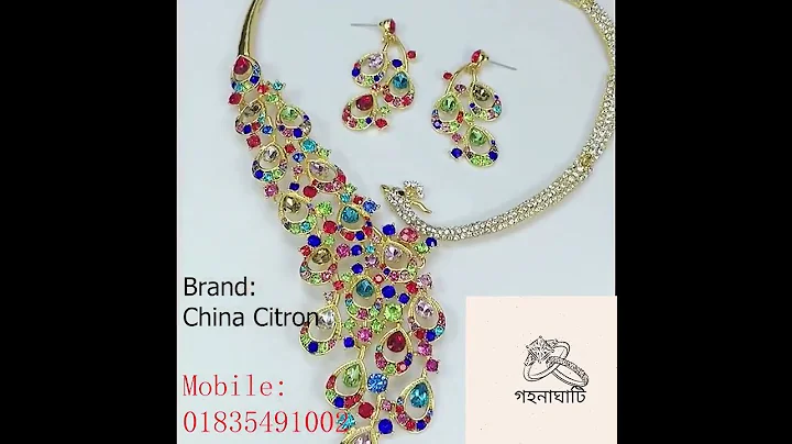 Luxury Gold Rhinestone Peacock Bridal Jewelry Sets - Perfect Elegance for Your Special Day