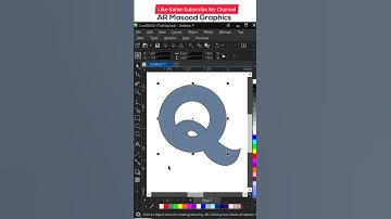 Alphabetic Q Logo Design In Coreldraw | Logo Design Tricks And tips  #shorts #viral #logodesign