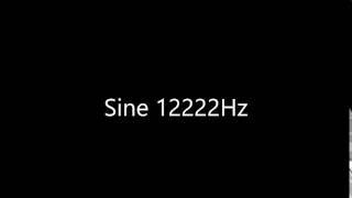 Sine 12222Hz Audio Only
