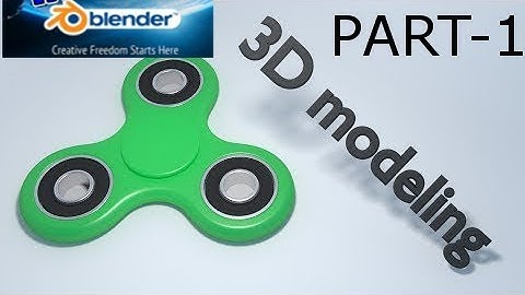 How to make fidget spinner in blender-for beginners PART-1