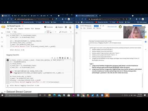 Datamining- Perceptron dan Bagging Classifier