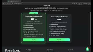 Getting Started on First-Look: How to Sign Up