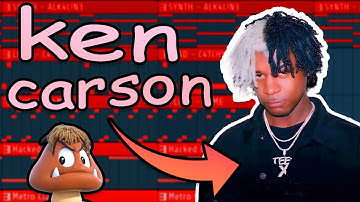 Making a X ALBUM beat for KEN CARSON! (FROM SCRATCH!)