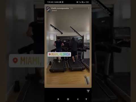 KHABIB AND ISLAM NEW EXCERCISE VIDEO IN  FLORIDA | INSTAGRAM POST