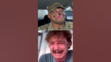 Pedro Pascal crying over the REAL LIFE GHOST 🔝#shorts #viral #solider  #simonriley #mw2  #mw2edit