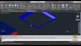 Extrude Along Path Command How to use for Projected Designs in AutoCAD 2017 Lecture 18