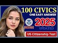 2025 random 100 civics questions and answers - U.S. citizenship interview I N400 Interview #n400