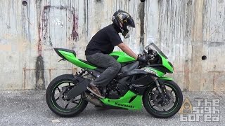 竹輪　 Kawasaki Ninja ZX-6R Graves titanium exhaust - YouTube