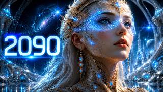 Golden Future 2090 ✨ Luxury Sci-Fi Electronic Ambience | Futuristic Future City