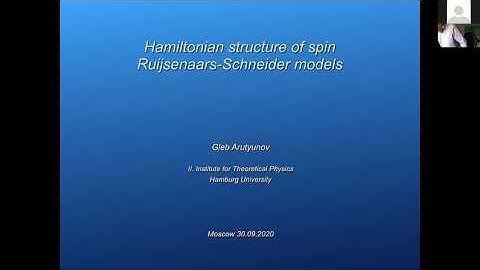 Gleb Arutyunov, Hamiltonian structures of the spin Ruijsenaars-Schneider models