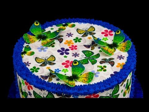 Butterfly Cake with Frosting Sheets by Cookies Cupcakes and Cardio