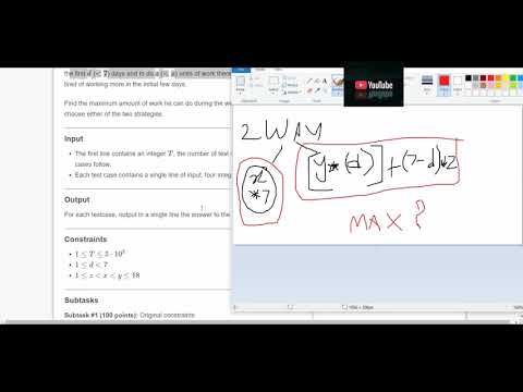 Codechef July Long Challenge | Maximum Production EITA | Solution | 2021 | Complete Codechef