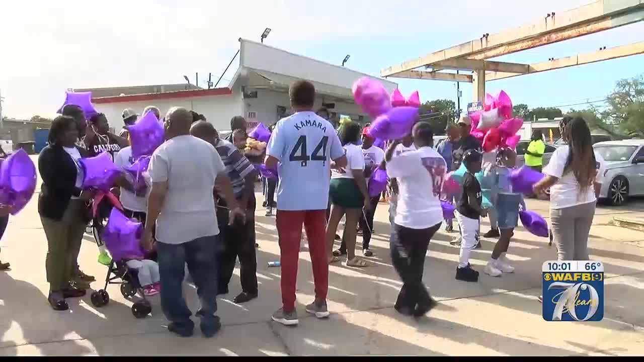 Balloon release held for woman killed in Baton Rouge Hit & Run - YouTube