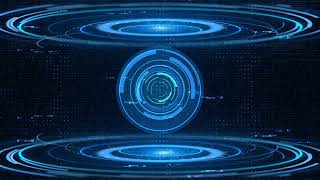 #Futuristic #screensaver with code #hologram. Stage Futuristic interface stage or podium circle HUD.