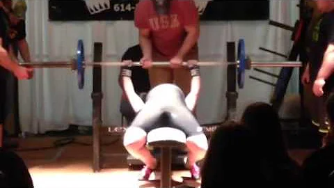 Allison Picone bench 3rd attempt 12-15-13