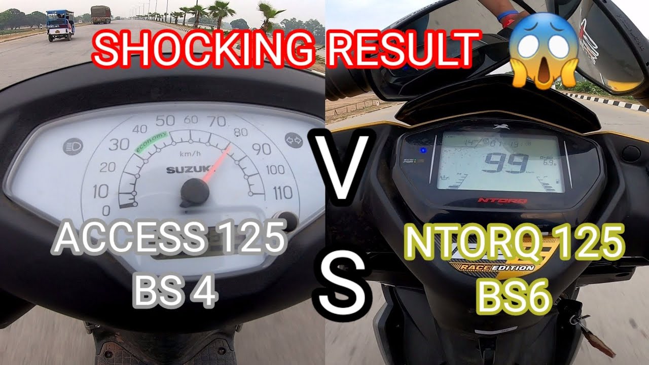 Tvs Ntorq125 Bs6 vs Suzuki Access 125 Bs4 Amazing Race 😱🔥🔥🔥 
