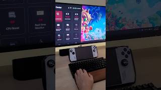 Pake monitor yang sudah type c bisa langsung colok ke rog ally tanpa perlu charger dan dock #rogally