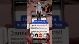 How to make Augmented Reality (AR) business cards for free