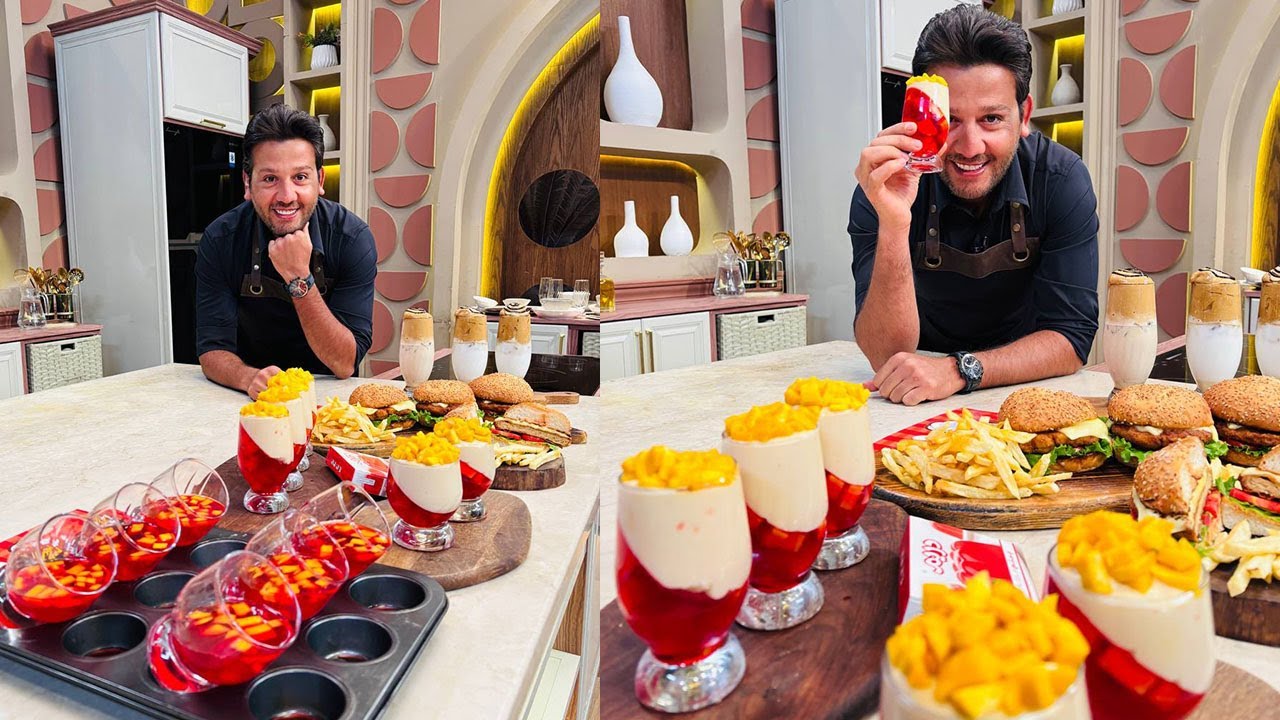 المطعم مع الشيف محمد حامد | برجر تشيكن فرايد - بودينج الجيلي - آيس كوفي