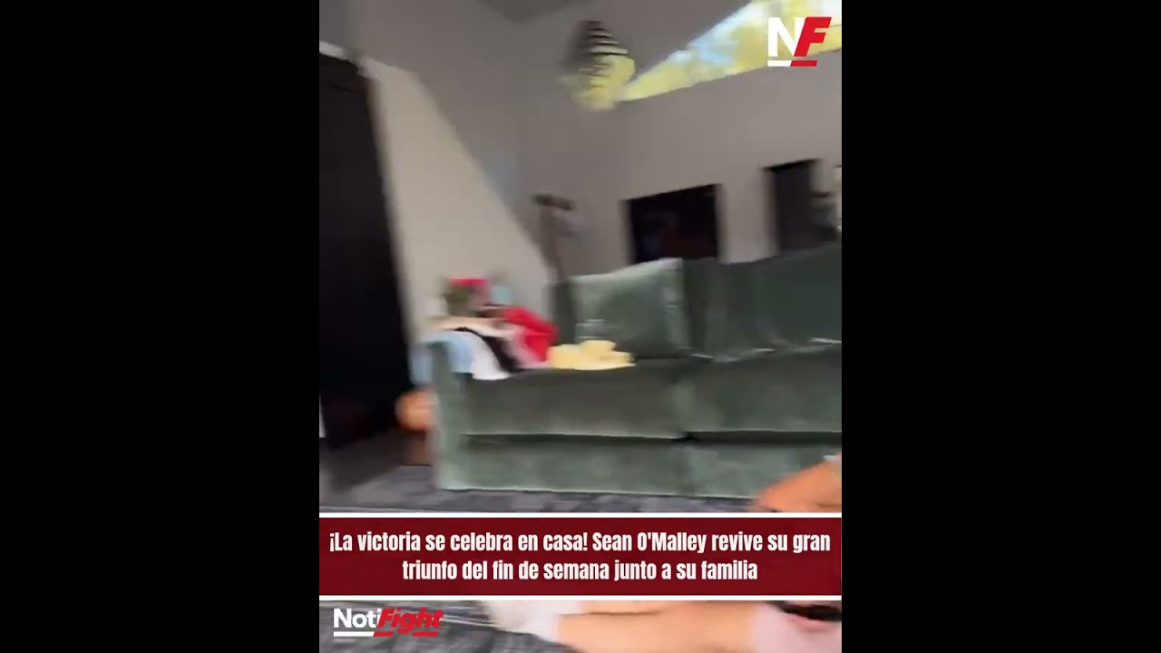 Sean O'Malley revive su gran triunfo del fin de semana junto a su familia