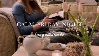 Calm Friday Night At Home 📖🐕❤️ | Living alone in Sweden Vlog