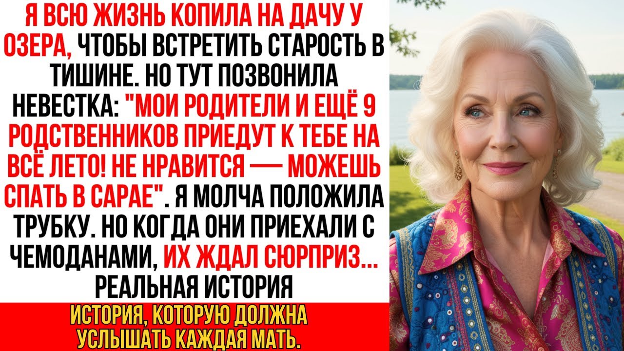 Невестка решила вселить на моей даче родителей и 9 родственников, так что я приготовила им 