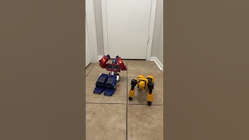 Thumbnail of Optimus Prime & Bumblebee stay fit #transformers #optimusprime #bumblebee #workout #shorts #funny