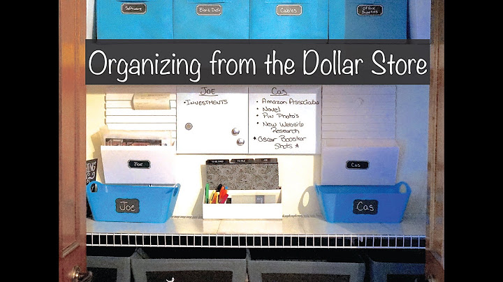 How to Organize with bins from the Dollar Store