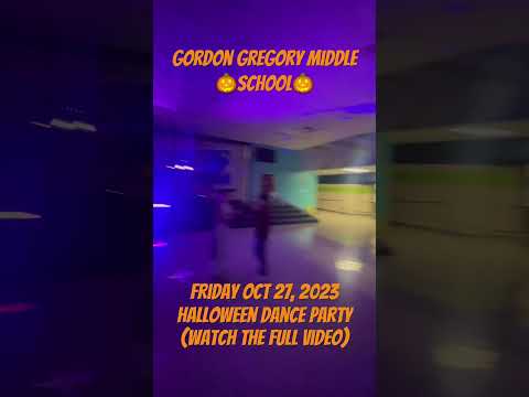 Gordon Gregory Middle School Halloween Dance Party 🎃👻💀🕺🏽