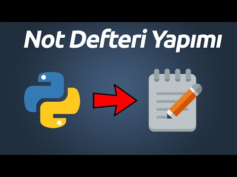 Video: Python'da not defteri nedir?