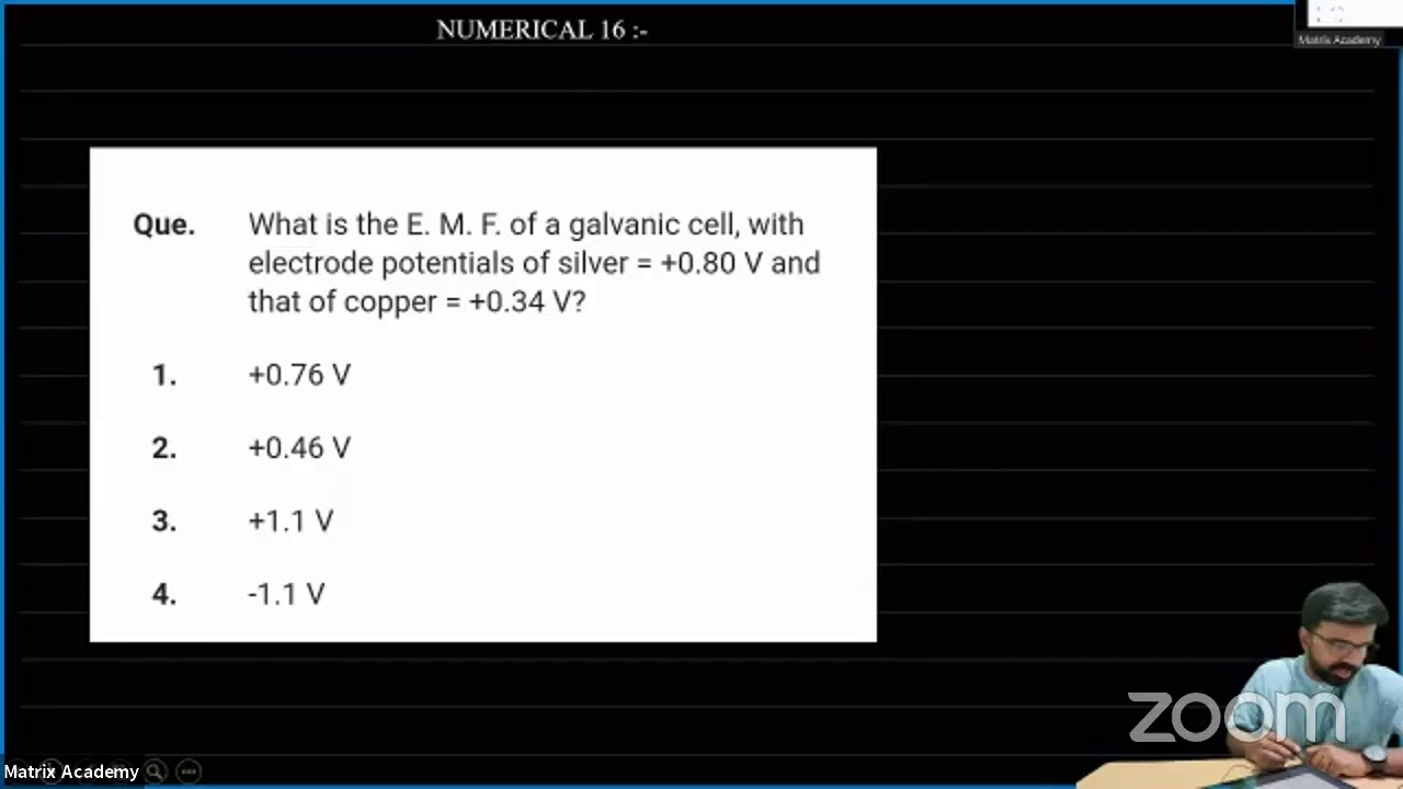 Xii CHEM EC 2510 (Galvanic cell mcq) YouTube