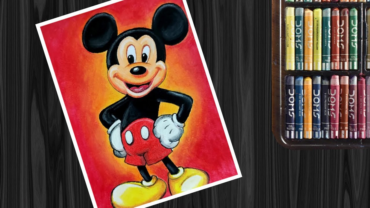 Easy Mickey Mouse Cartoon Drawing | Easy Mickey Mouse Drawing Step by Step  - YouTube