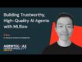 Building Trustworthy, High-Quality AI Agents with MLflow