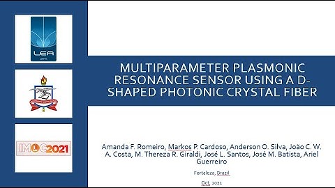 IMOC 2021 - Multiparameter Plasmonic Resonance Sensor usinga D-shaped Photonic Crystal Fiber