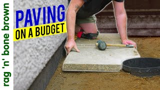 Low Cost Solution // LAYING PAVING SLABS