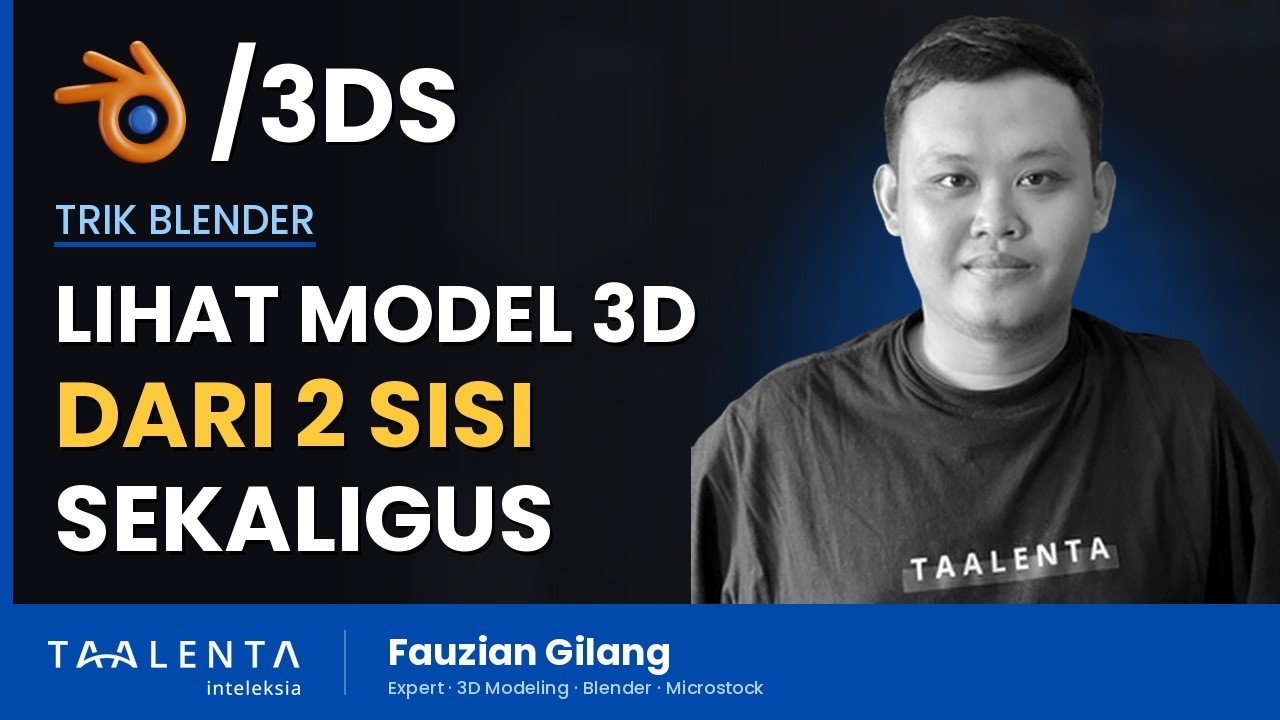Lihat Objek 3D dari 2 Sisi Sekaligus di Blender