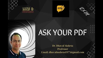 46  Askyourpdf: AI Literature Review Writer Tool || Dr. Dhaval Maheta