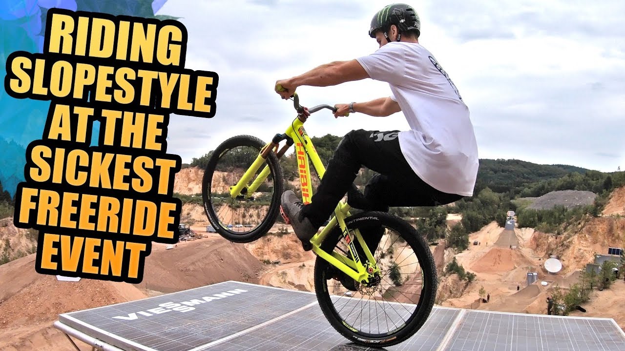 Aarde gewicht letterlijk RIDING MTB SLOPESTYLE AT THE SICKEST FREERIDE EVENT! - YouTube