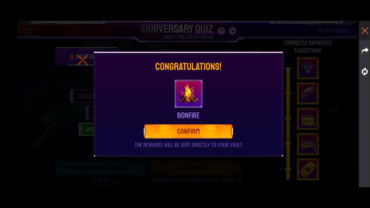 Who is Maxim's sister | Freefire | Anniversary Quiz |